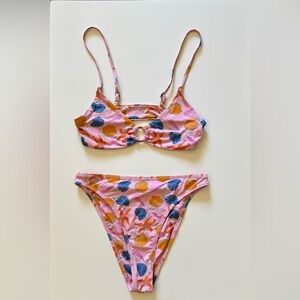 Grey Bandit pink bikini. Size medium
